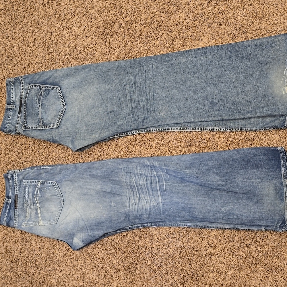 B. Tuff Classic Blue Men's Jeans 38 W X 36 Long